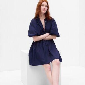 Gap Balloon Sleeve Mini Dress - M Tall